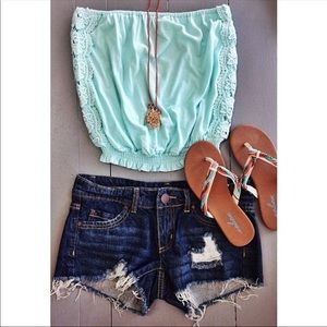 PacSun Mint Green Tube Top